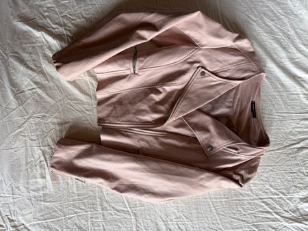Veste simili cuir Cache Cache rose