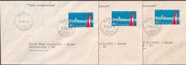 1953, Nr.313 FDC's in drei Spachen (de+fr+it) Kat: 500.-++