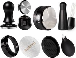 Espresso Zubehör Set 7-tlg 54 mm Tamper WDT Siebträger