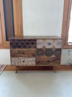 Massivholz Kommode Boho Stil – 6 Schubladen / Sideboard