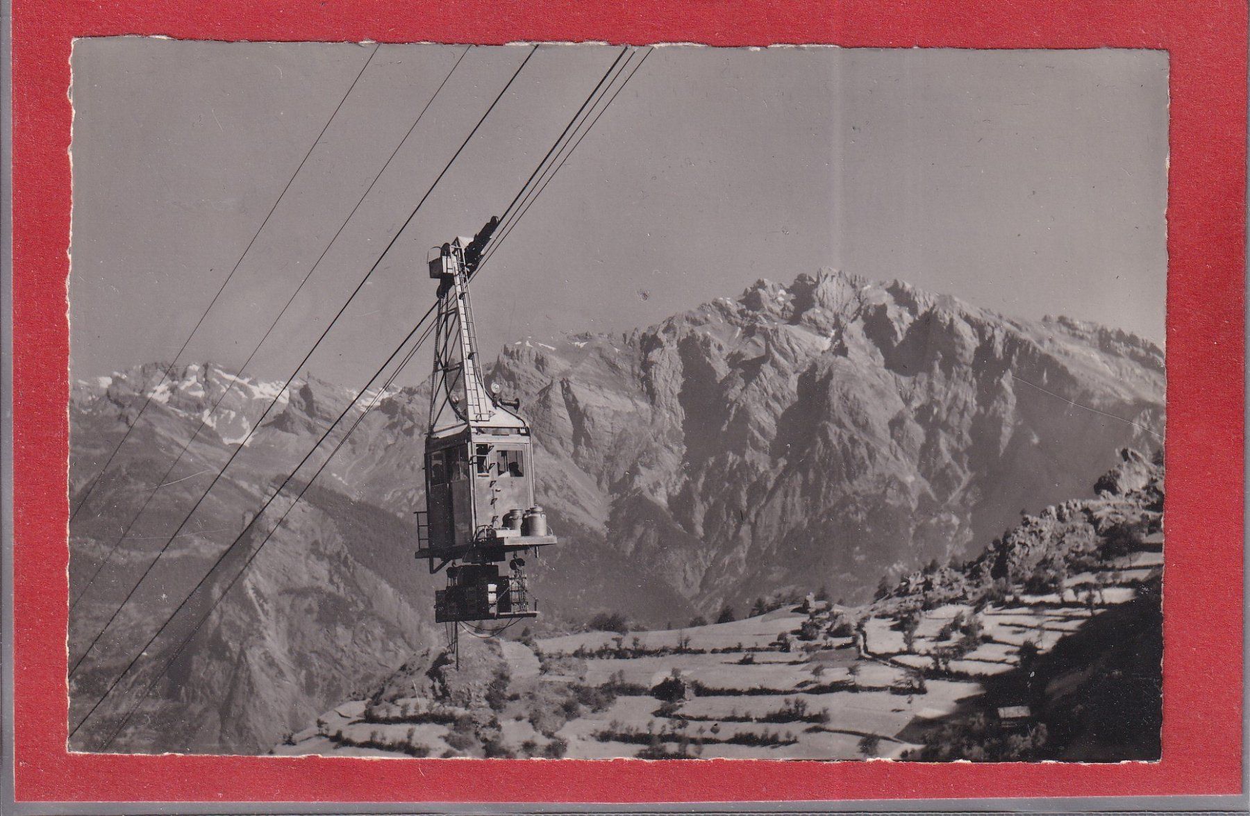 Ansichtskarten: Isérable - Téléphérique - 1945 – Gebraucht aus Orvin von Pyaeschli