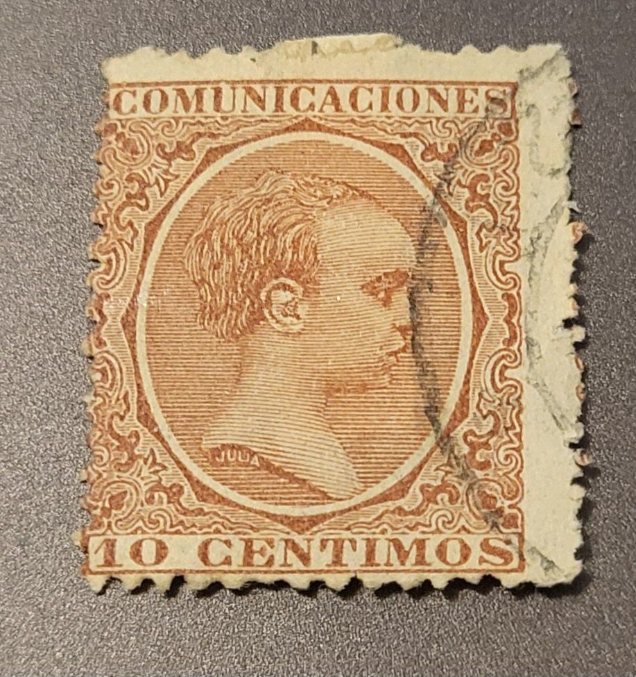 Tutti i francobolli: Spanien 1889 dezentriert briefmarke – Usato da St Gallen venduto da Stampsalshobby