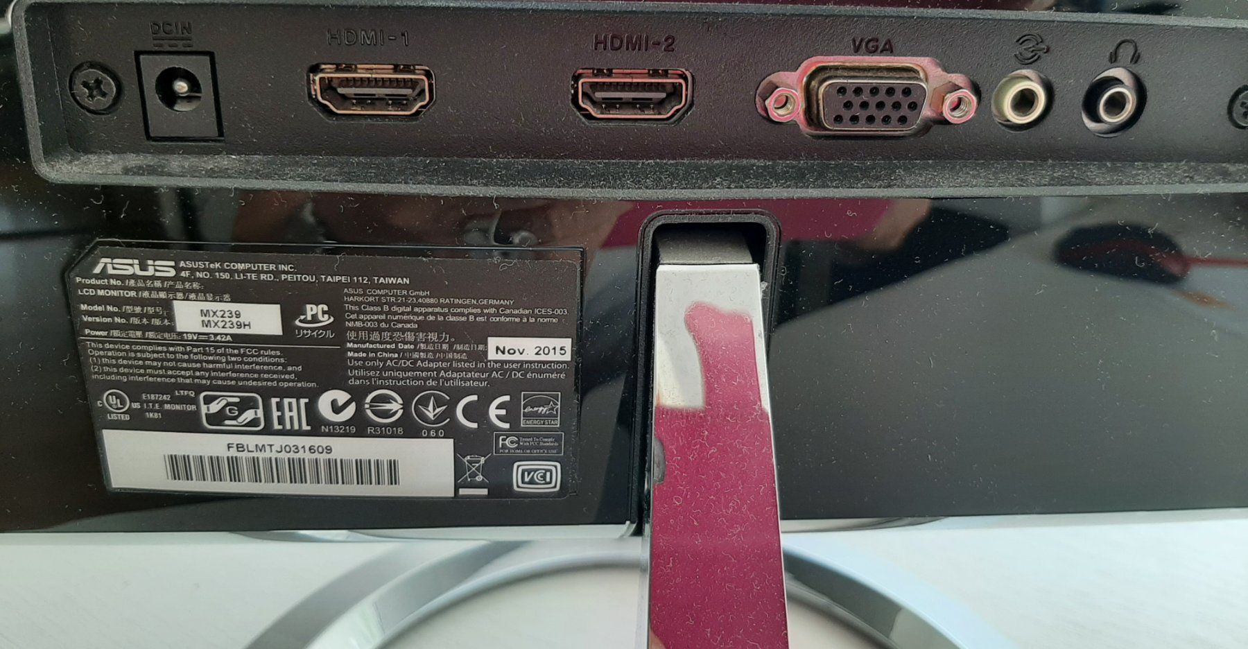 Asus Monitor: Monitor ASUS MX 239 H – Nuovo (secondo la descrizione) da Hochdorf venduto da Amazone0 5