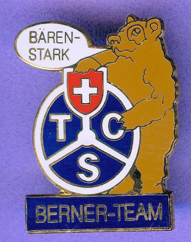 TCS Placchette & Badge: TCS   Berner-Team  Lim. 145/1500 – Usato da Winterthur venduto da Sammleroase