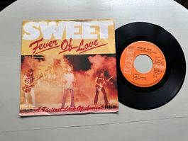 SWEET tolle Single Kult Fever of love Top Hit 1977 Hard Rock
