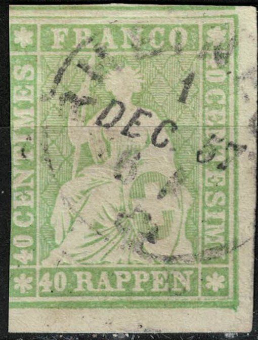 Alle Briefmarken: Strubel 26C gestempelt – Gebraucht aus Bern von bae_958f