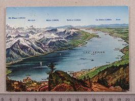 Panorama du Lac Léman, 1980, Vogelschaukarte