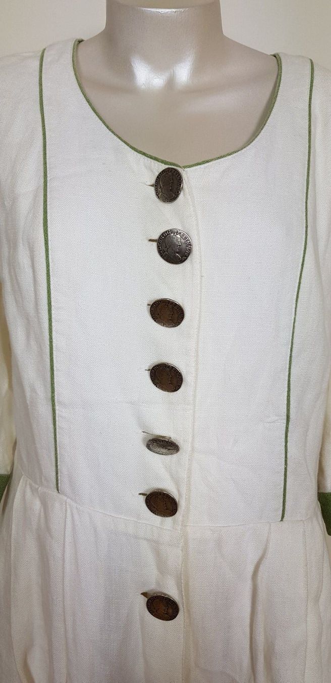 Vestiti: Kleid, Trachtenkleid, Dirndl, Leinen, Gr. 46 – Usato da Uster venduto da Astral 2