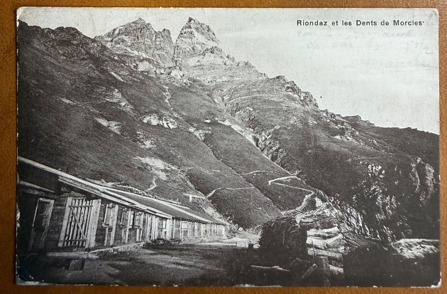 Cartoline postali: Bex - Riondaz & Dent de Morcles 1915 – Usato da Lutry venduto da Ediego