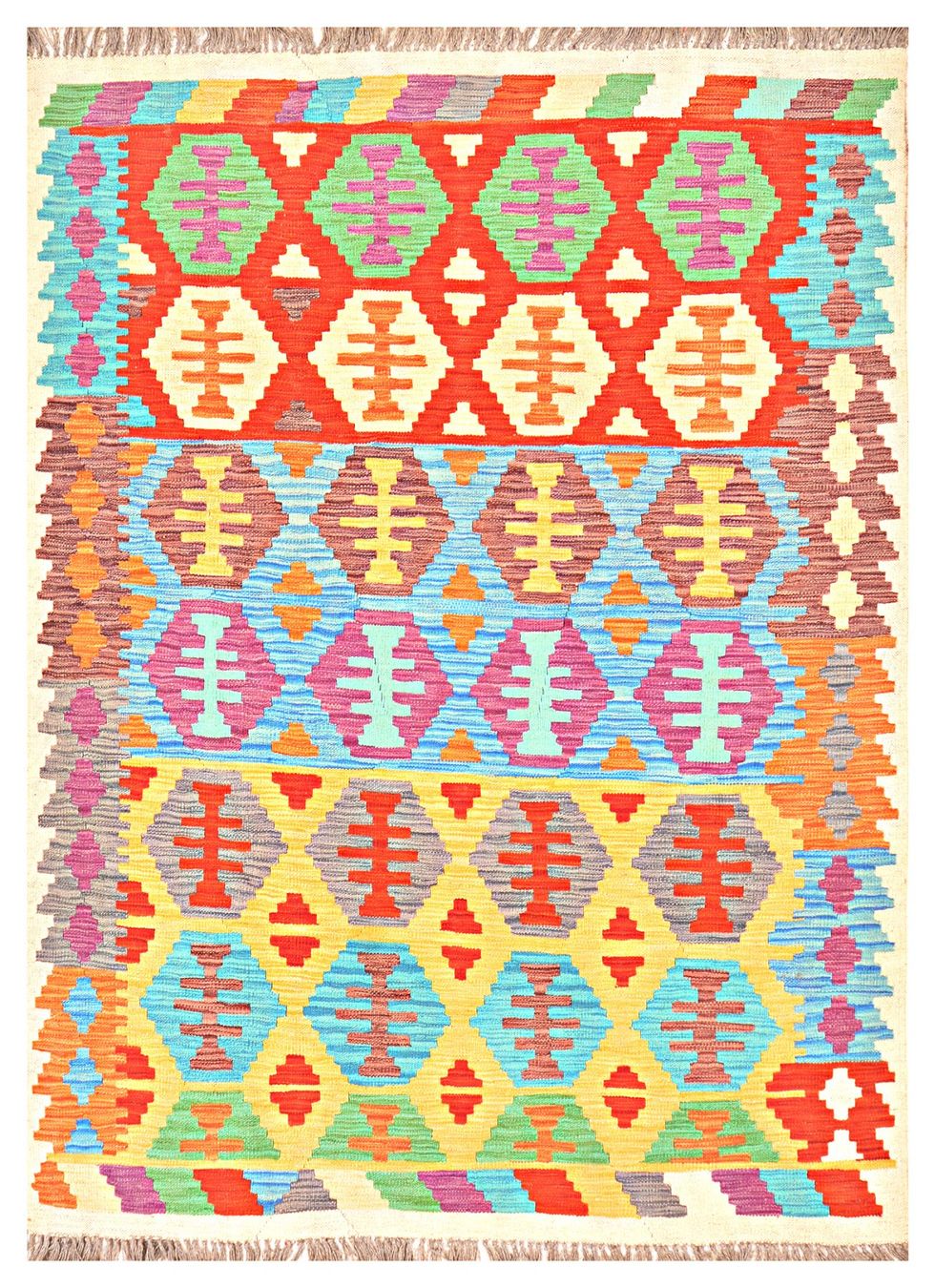 Kelim Tappeti: Oriente Afghan Kelim  Teppich 170x240 Cm – Nuovo e nell'imballaggio originale da Lahore venduto da Fairways79 6