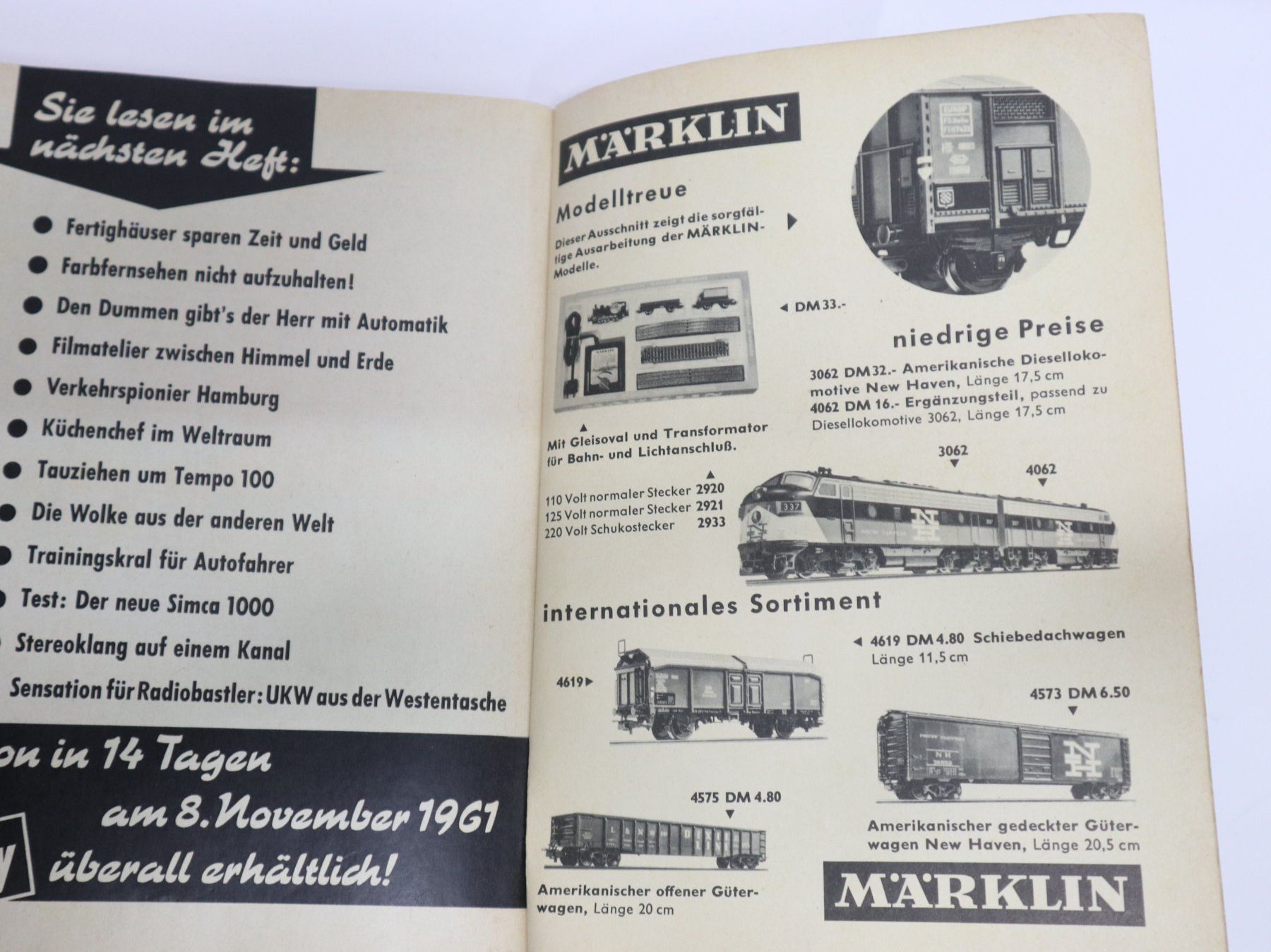 Riviste & Magazine: Hobby 1961 VW 1500, DAF, VW Karmann, Zündapp – Usato da Eschenbach SG venduto da Astalavista 8