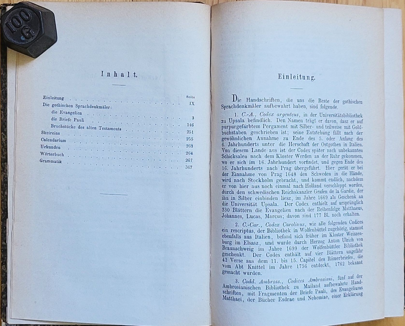 Livres: Ulfilas oder die gotischen Sprache-Denkmäler von 1872 – D'occasion à Muttenz par Mithrur 2