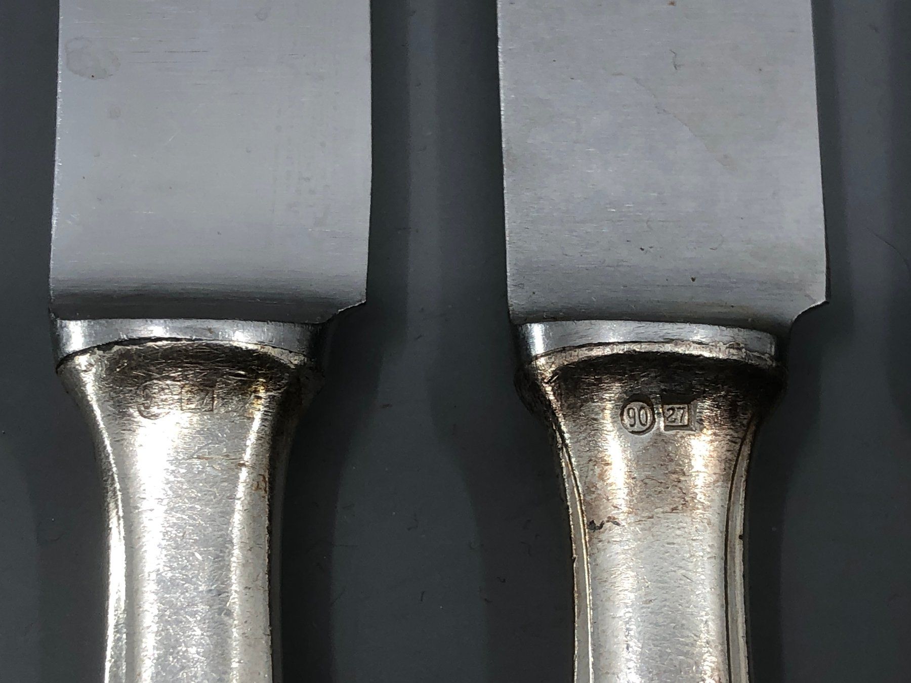 Posate: 6 Tafelmesser versilbert Wellner Jugendstil Modell 520 – Usato da Basel venduto da Tiabeanie 7