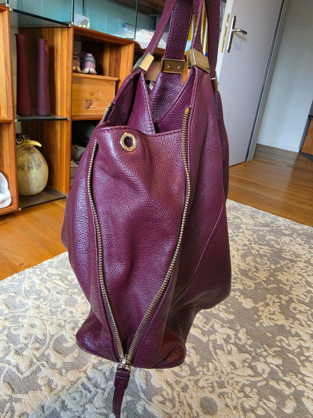 Furla Borse da donna: Beuteltasche FURLA aubergine/pflaume – Usato da Wald AR venduto da Gissgigi 4