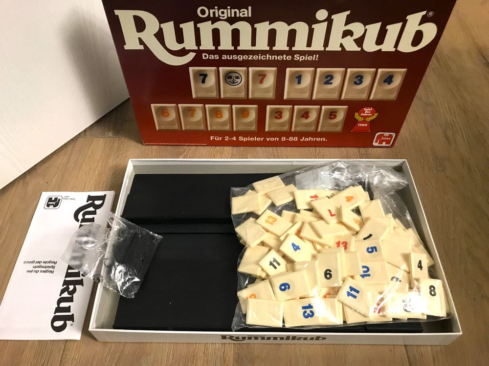 Original Rummikub - Jumbo Spiel - Vintage 1986 - Rarität (Gebraucht) in ...