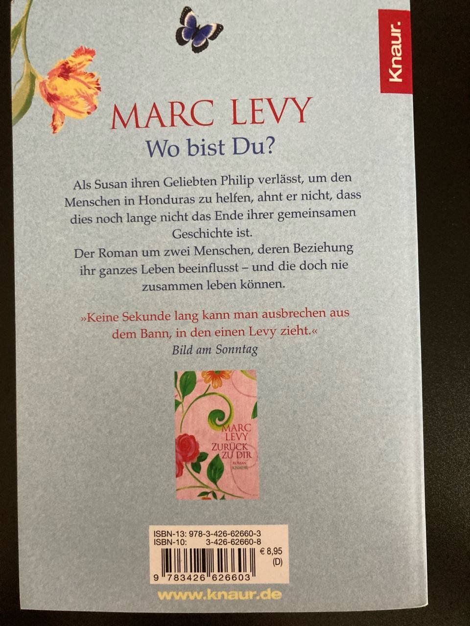 Libri: Wo bist du - Marc Levy – Usato da Frauenfeld venduto da SCHATZtruhe_369 1