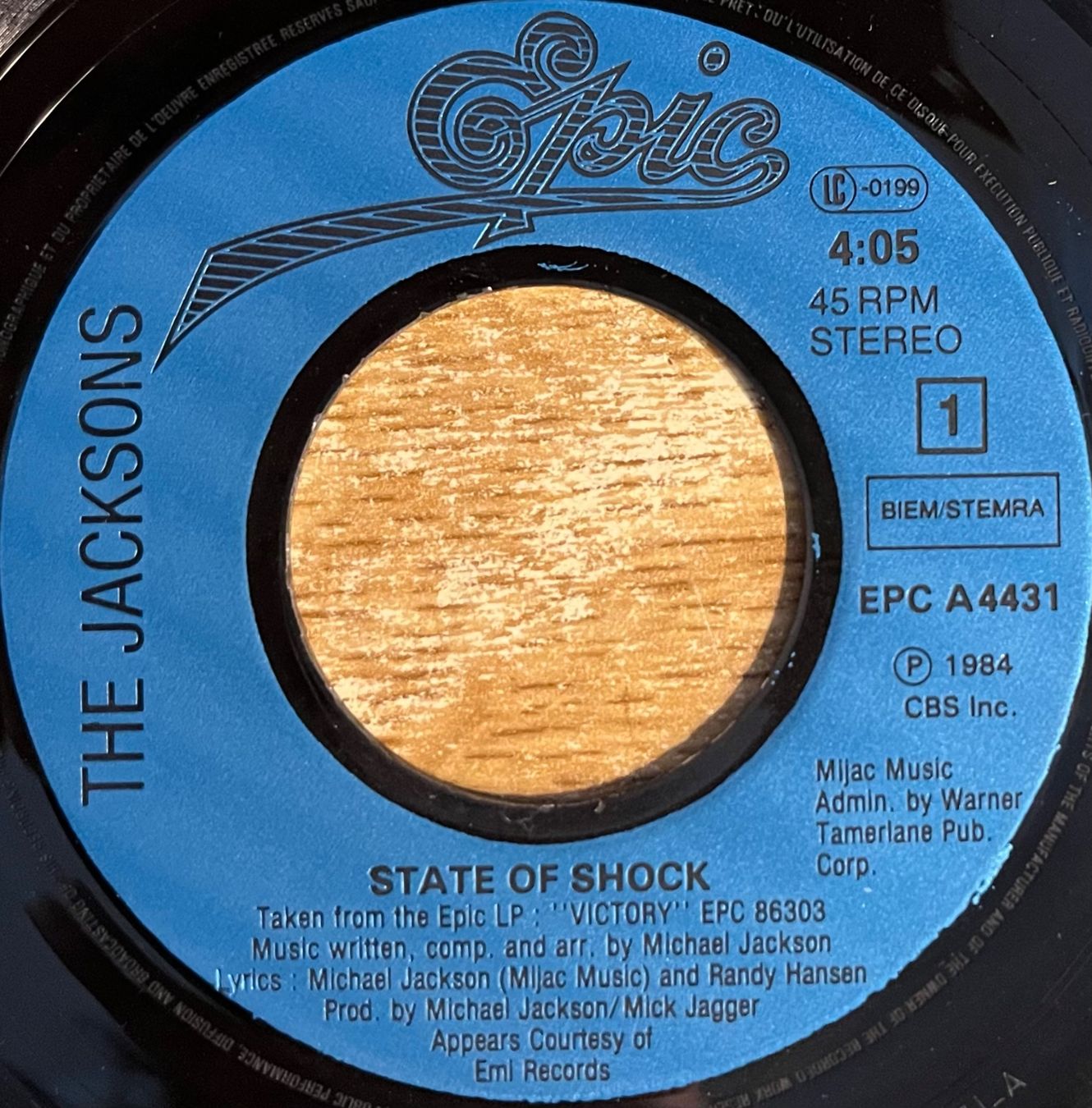Dischi in vinile: MICHAEL JACKSON /  MICK JAGGER - STATE OF SHOCK – Usato da Bussigny venduto da vinyl-pas-cher 2