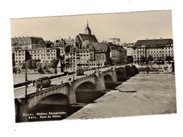 Basel Rhein Rheinbrücke Brücken Tram Strassenbahn