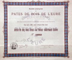 SA des Pâtes de Bois de l'Eure, Léry - 1902