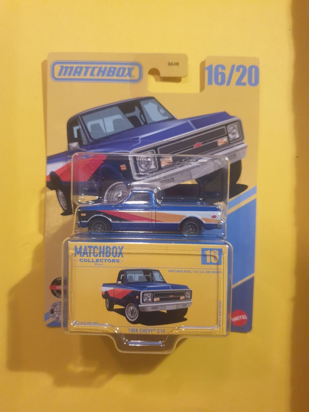 Matchbox Modellini d'auto: Matchbox 1968 CHEVY C10 – Nuovo e nell'imballaggio originale da Oftringen venduto da Rotor