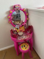 Pinker Kinderschminktisch mit Hocker, wie neu!