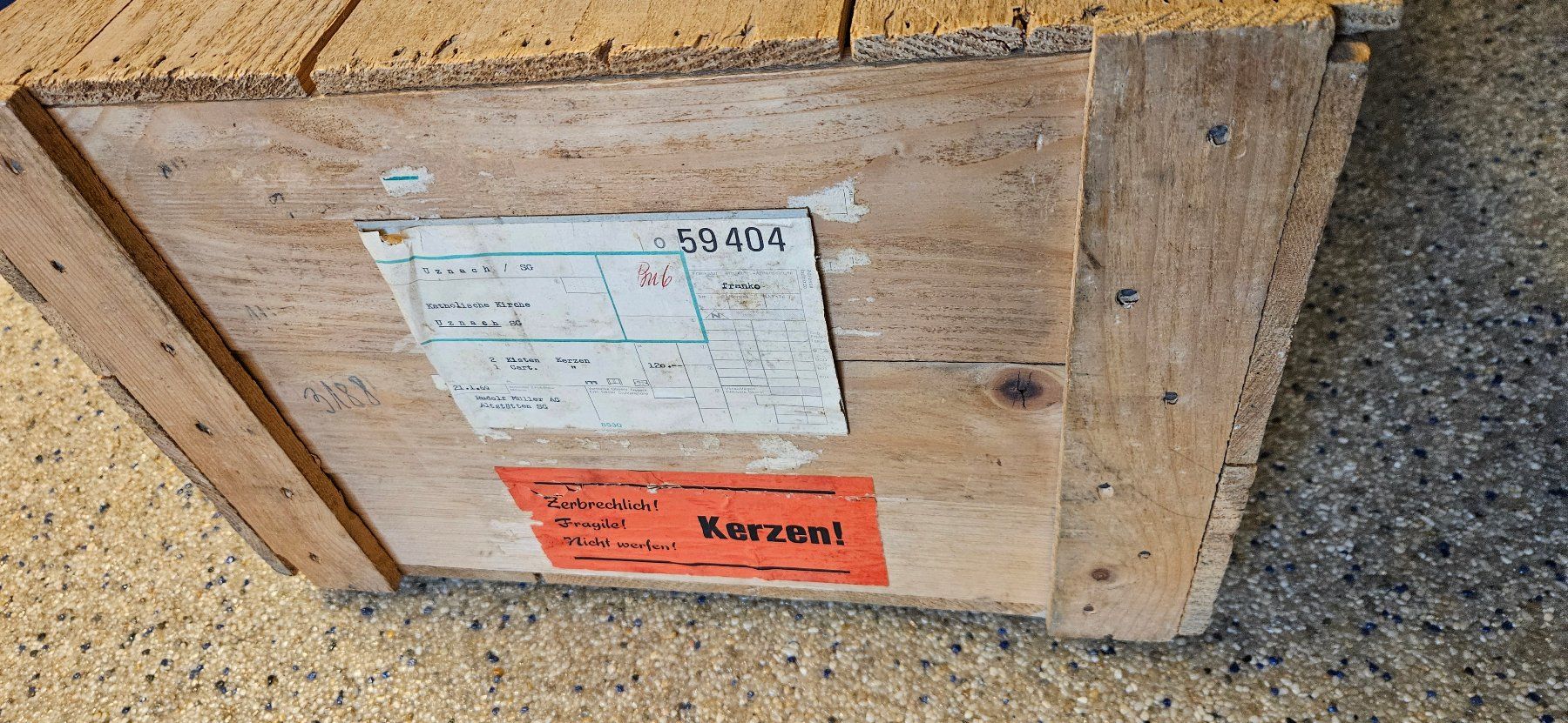 Casse di trasporto: antike verpackungskiste – Usato da ZIHLSCHLACHT venduto da Raja9 1