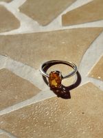 Natürlicher Citrin Ring