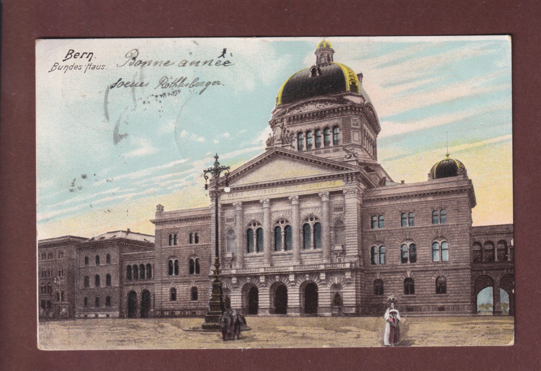 Cartoline postali: BERN - Bundeshaus - 1904 – Usato da Pully venduto da nicecards-shop