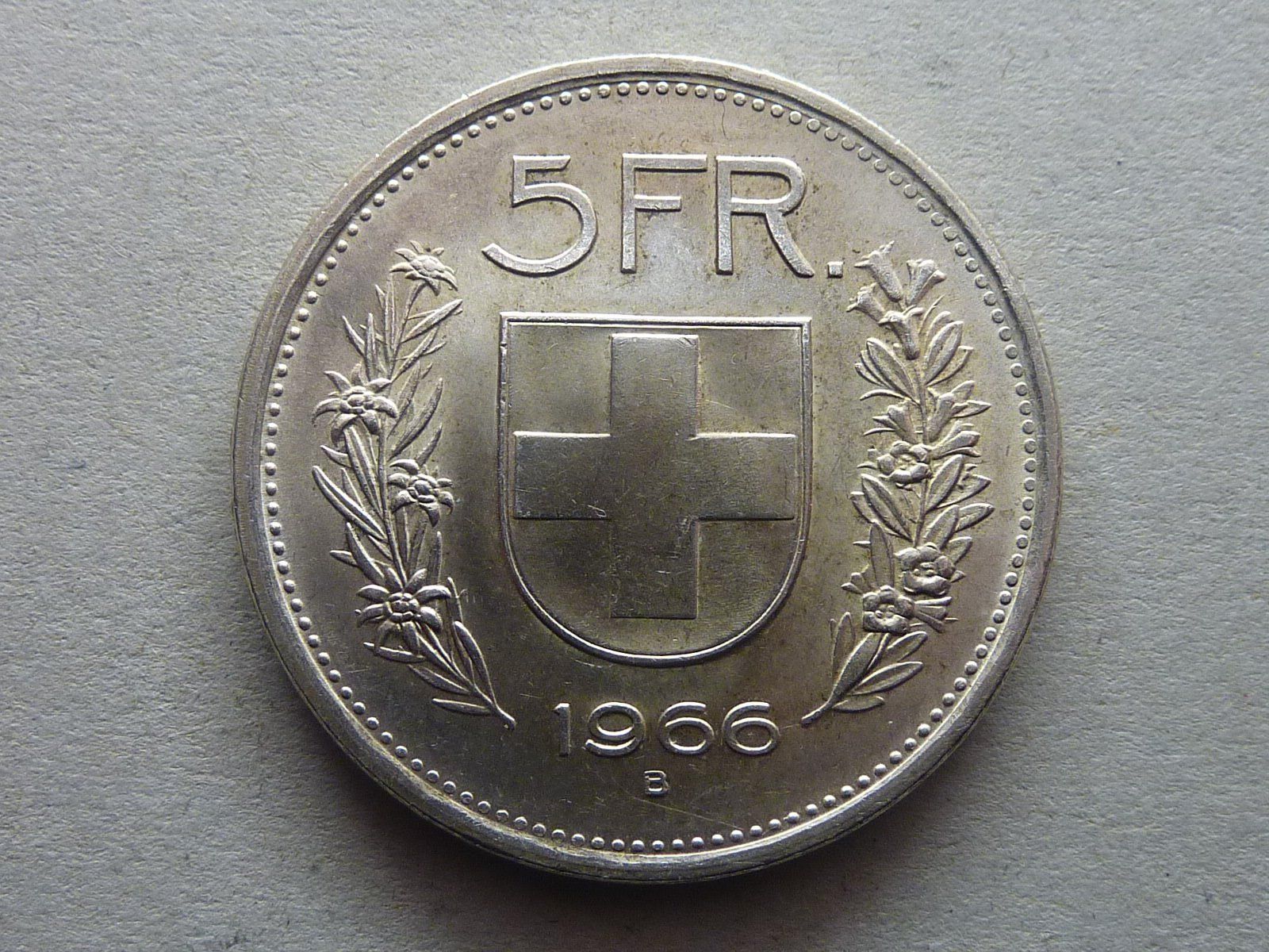 Tutti le monete: 5 Fr.  1966  unz. / stgl. – Nuovo (secondo la descrizione) da Seon venduto da aee_7gpz