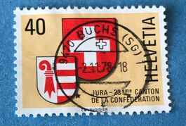 Nr.621 mit Stempel   Kanton Jura Wappen 1978   