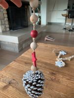 Neu Weihnachten Kette zum Aufhängen Holz 32 cm