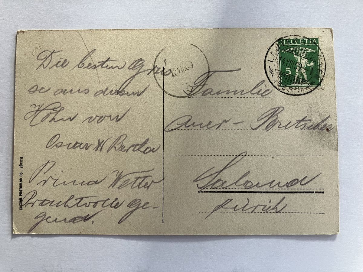 Ansichtskarten: Ansichtskarte Trümmelbachfälle Lauterbrunnen 1909 – Gebraucht aus Bauma von Baumer71 2