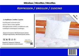Kissen Kopfkissen 65x65 cm, 550 g