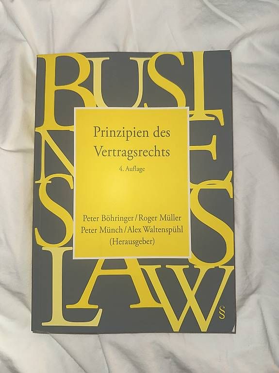 Libri: Prinzipien des Vertragsrecht – Nuovo (secondo la descrizione) da Kloten venduto da sof_9xsk 4