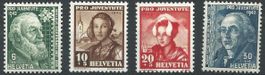 Série Pro Juventute 1942, neuf * / Neu *