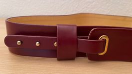 MORE&MORE 100x5cm/NP130CHF Leder Burgundy