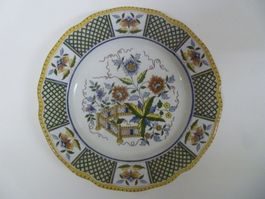 Assiette Sarreguemines Montmorency 21,5 cm, fin 19ème siècle
