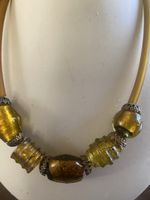 Halskette mit Glasperlen Vintage