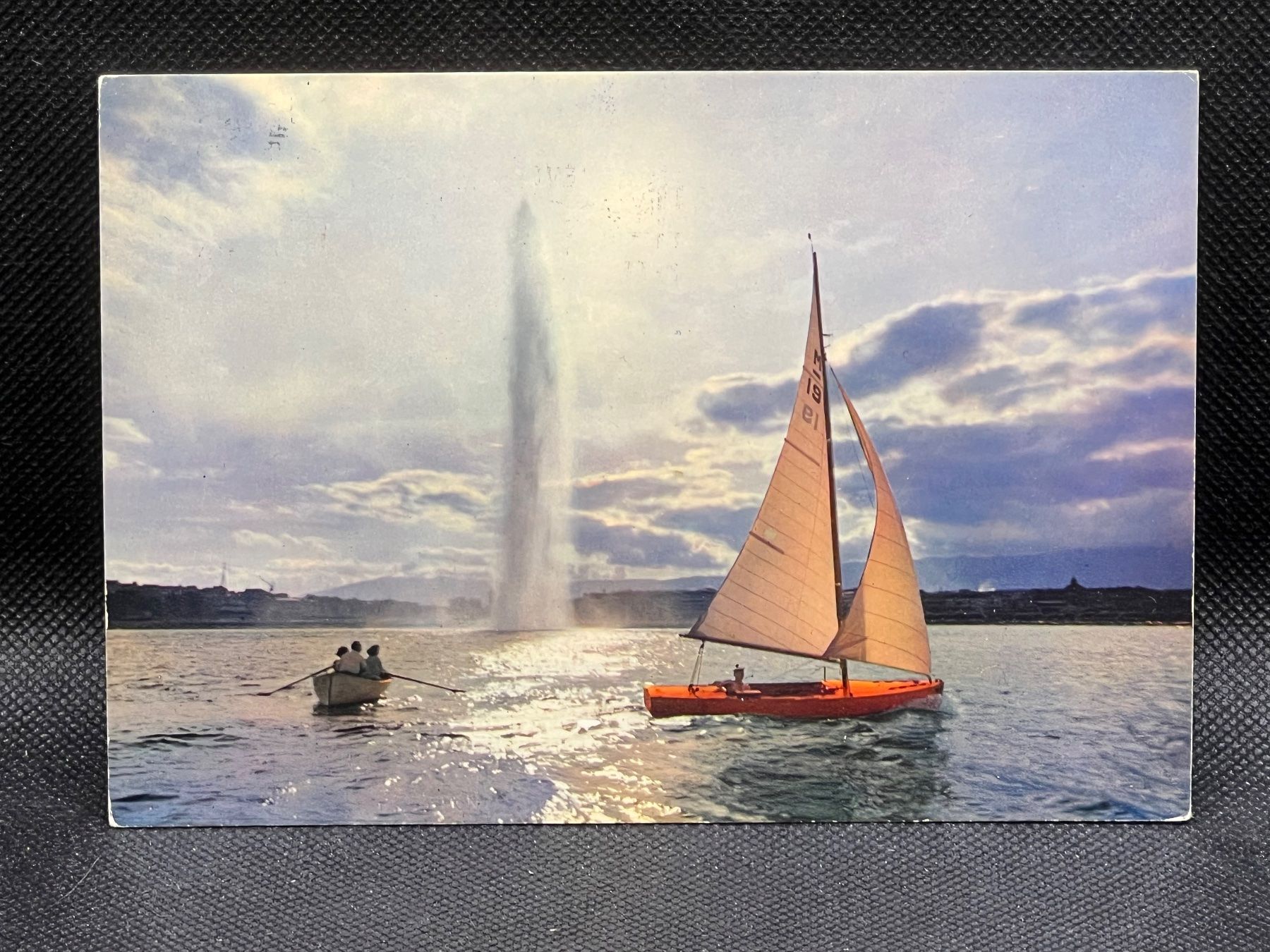 Ansichtskarten: Genève, Contre-jour dans la rade – Gebraucht aus Widnau von Brusi9