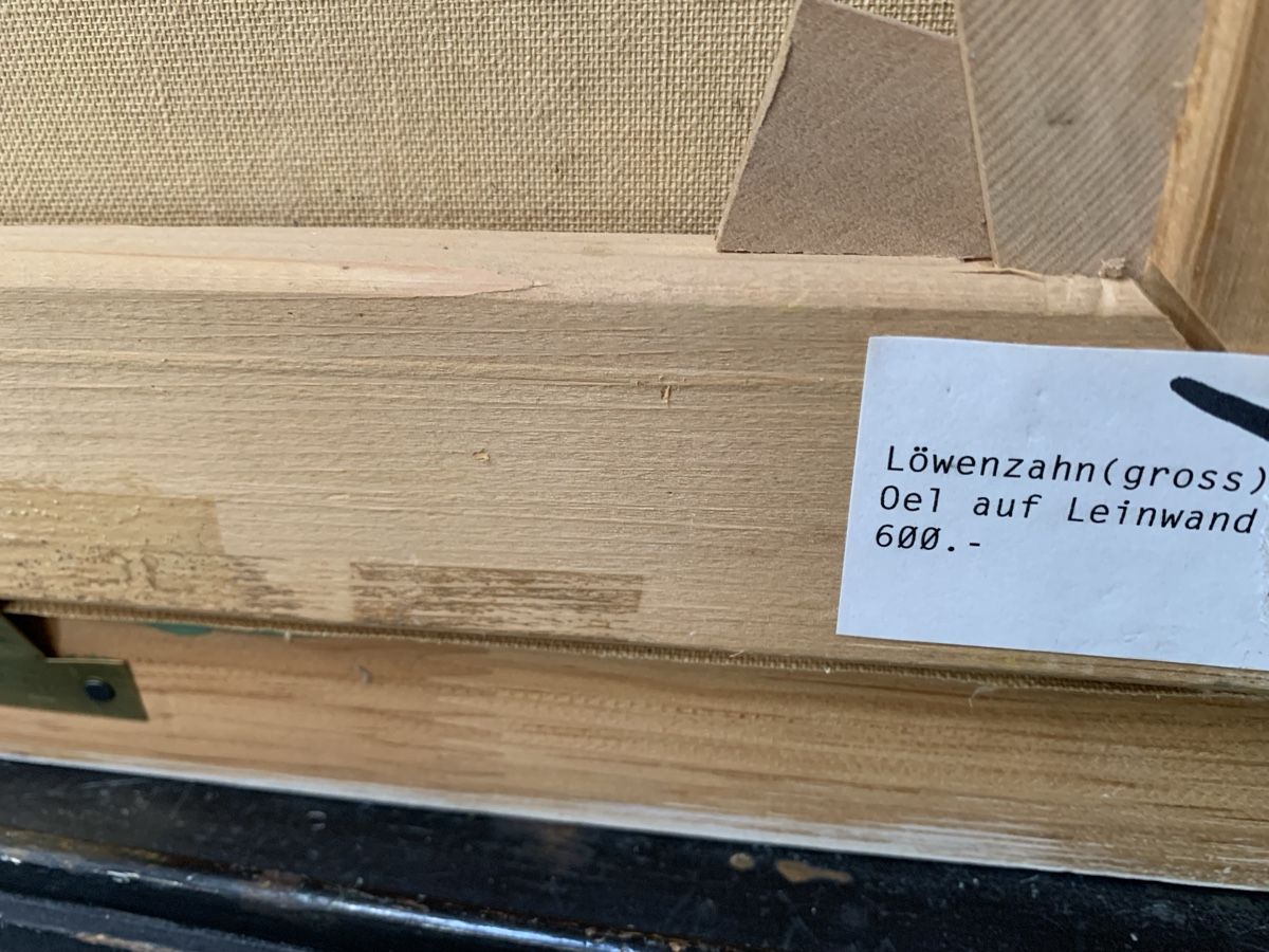 Gemälde: C. S. 1975  Löwenzahn – Gebraucht aus Wolfhalden von SecondAntique 4