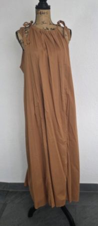 H&M Maxikleid Gr. L, Sommerkleid, Braun ☀️Neu