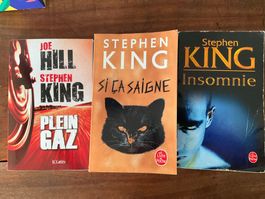 Lot de 3 livres Stephen King, Si Ça Saigne, Insomnie