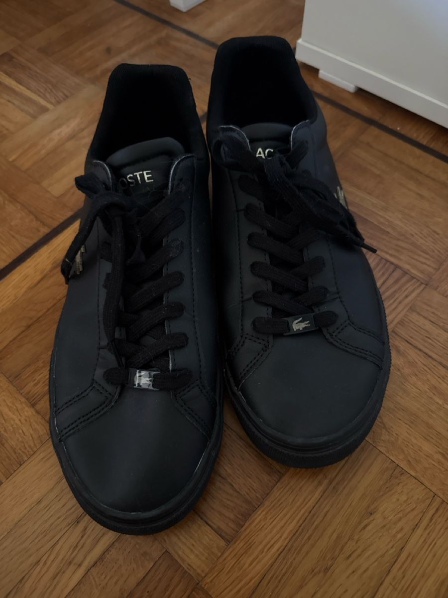 Scarpe da uomo: Basket Lacoste noir – Usato da Cartigny venduto da Kelly.11 5