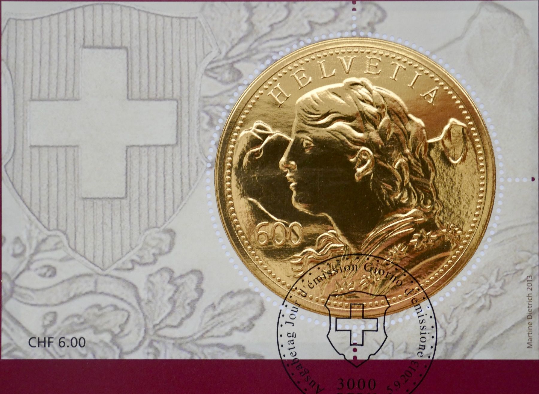 Tous les timbres: Goldvreneli Abonnements-Geschenkfolder 2013 – Neuf (Voir description) à Möhlin par PHILABARTIS 3