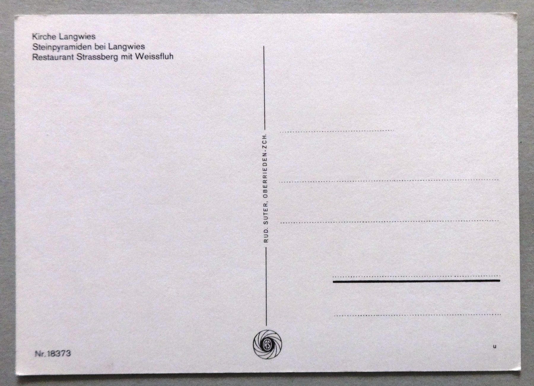 Cartoline postali: Langwies-Fondei – Usato da Fétigny venduto da Billy2miny 1