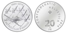 2014. 20 FR. 50 Jahre Patrouille Suisse 1964-2014.