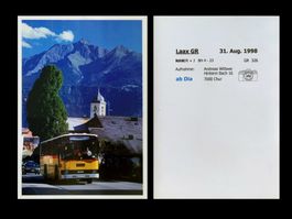Laax GR Falera Surselva Postauto NAW Lauber BH4 Fotodruck A5