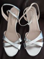 Neue Damen Sandalen silber gr.39