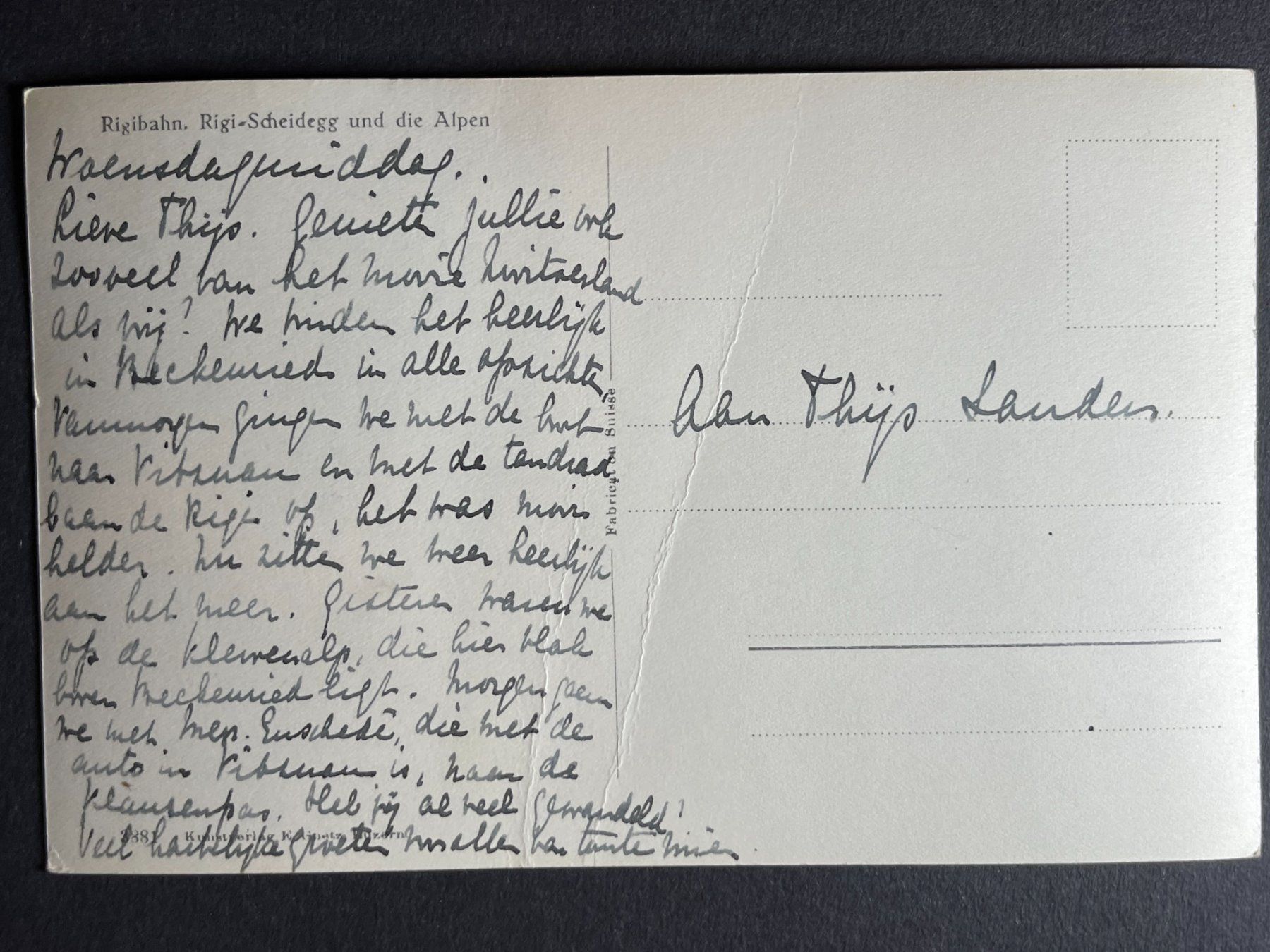 Cartes postales: Rigibahn – D'occasion à Steg VS par danwer74 1