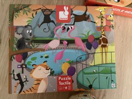 Puzzle tactile - le zoo